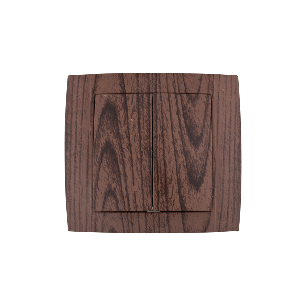 INTRERUPATOR DUBLU WENGE SR-2504