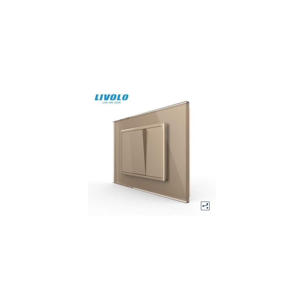 Intrerupator mecanic simplu cap scara, 3M, cu rama sticla