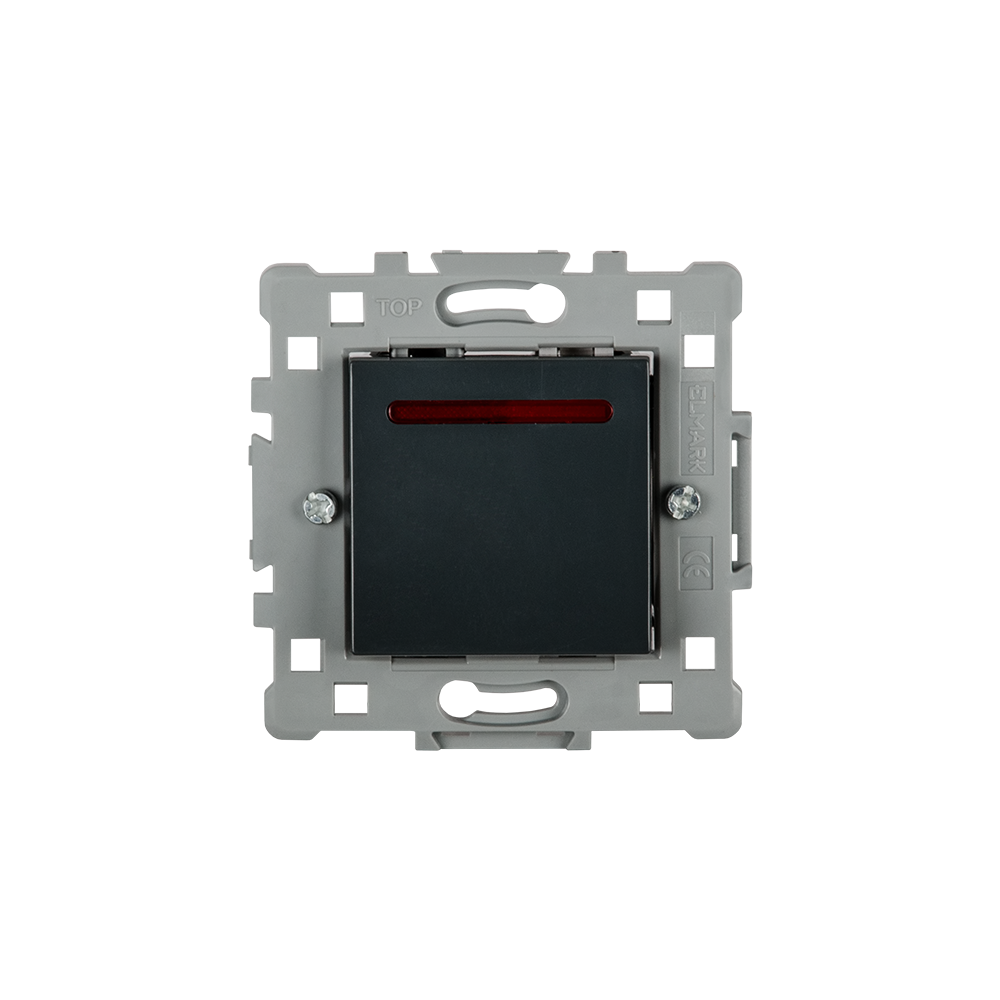 INTRERUPATOR SIMPLU CU LED SPLENDOR EL0606 NEGRU