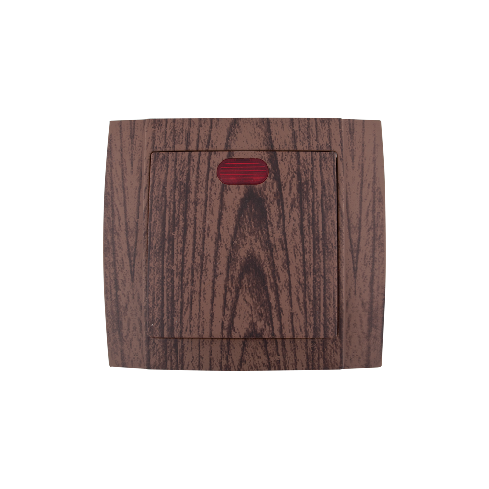 INTRERUPATOR SIMPLU CU LED WENGE SR-2501