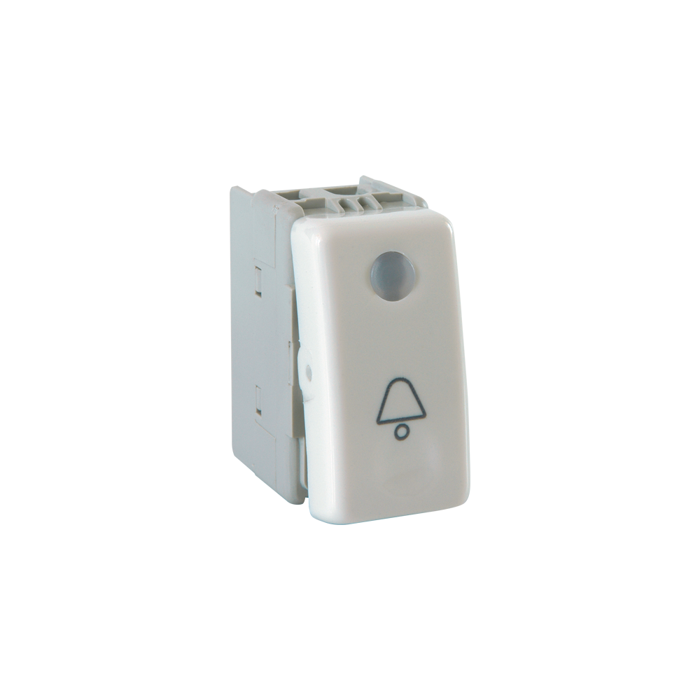 INTRERUPATOR SONERIE CU LUMINA LIFE STYLE ALB