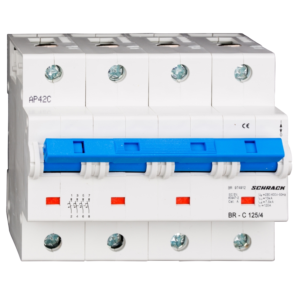 Intreruptor automat C 125A, 4 poli, 10kA