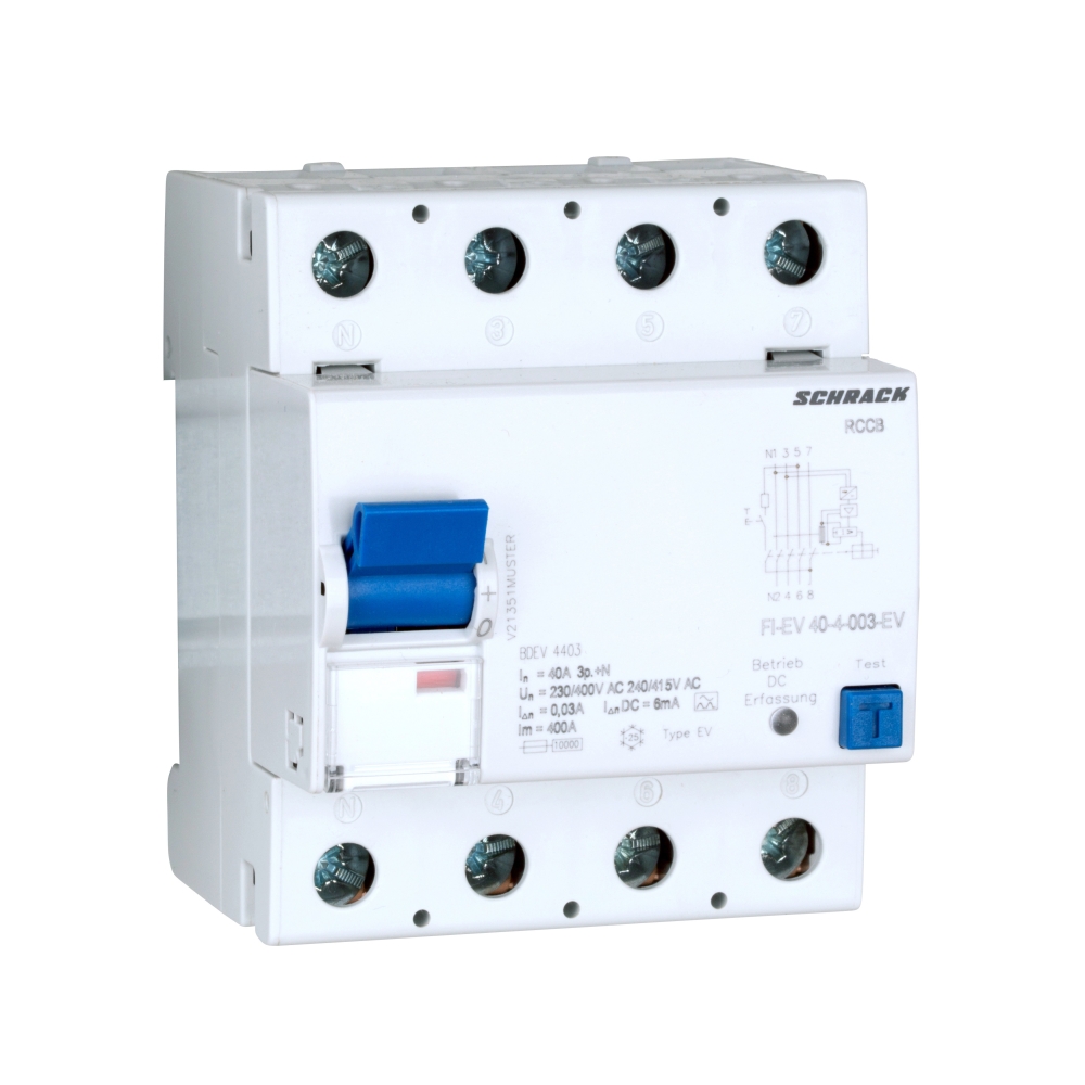Intreruptor diferential 40A,4p,30mA,Tip EV(pt. vehicule el.)