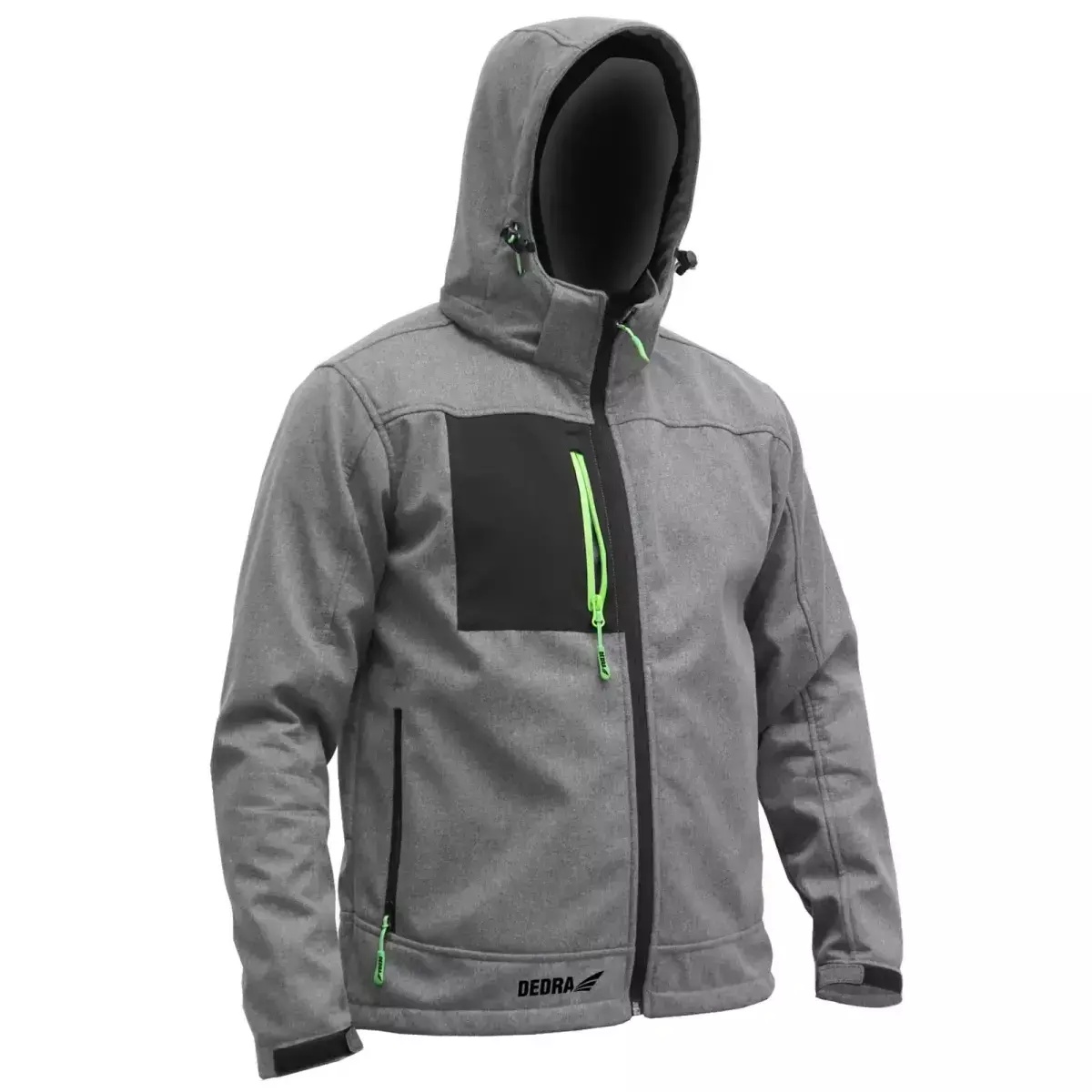 Jacheta softshell cu glugă, marime: xxl, 96% poliester+4%elastan