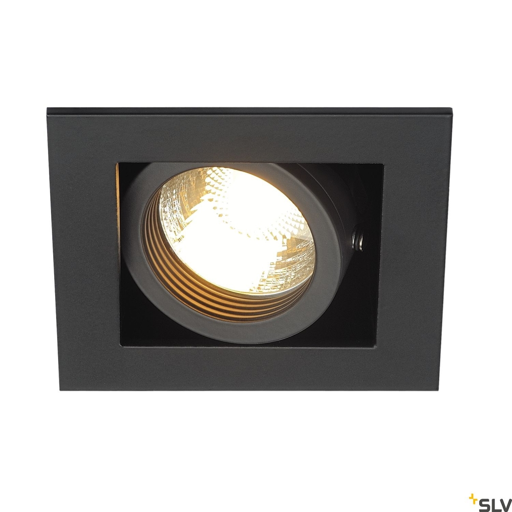 KADUX 1 GU10 joslight, patratnegru mat, max. 50W