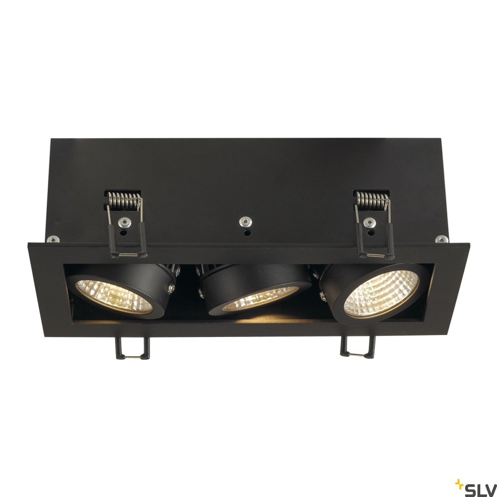 KADUX  LED Triple DL Set 3000K38&deg;, negru mat