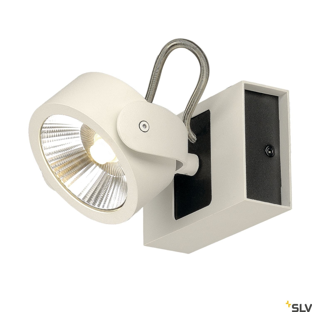 KALU LED 1,3000K,60&deg; alb/negrulampa plafon/perete