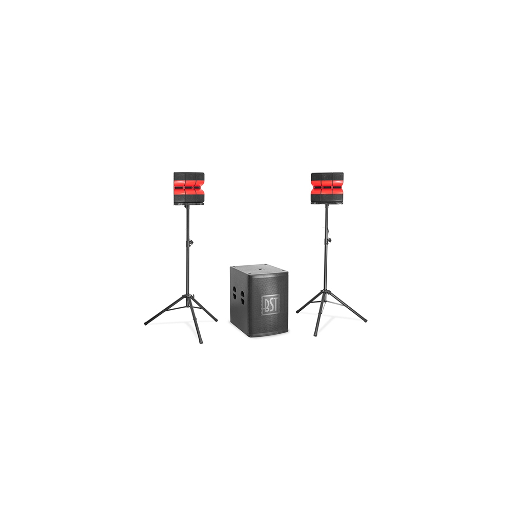 KIT 2.1 SUBWOOFER 18''/46CM + 2 SATELITI 4''/10CM 1200W RMS
