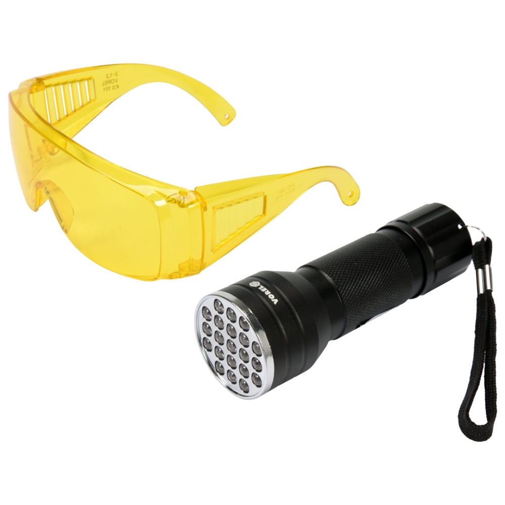 KIT LANTERNĂ LED UV+OCHELARI