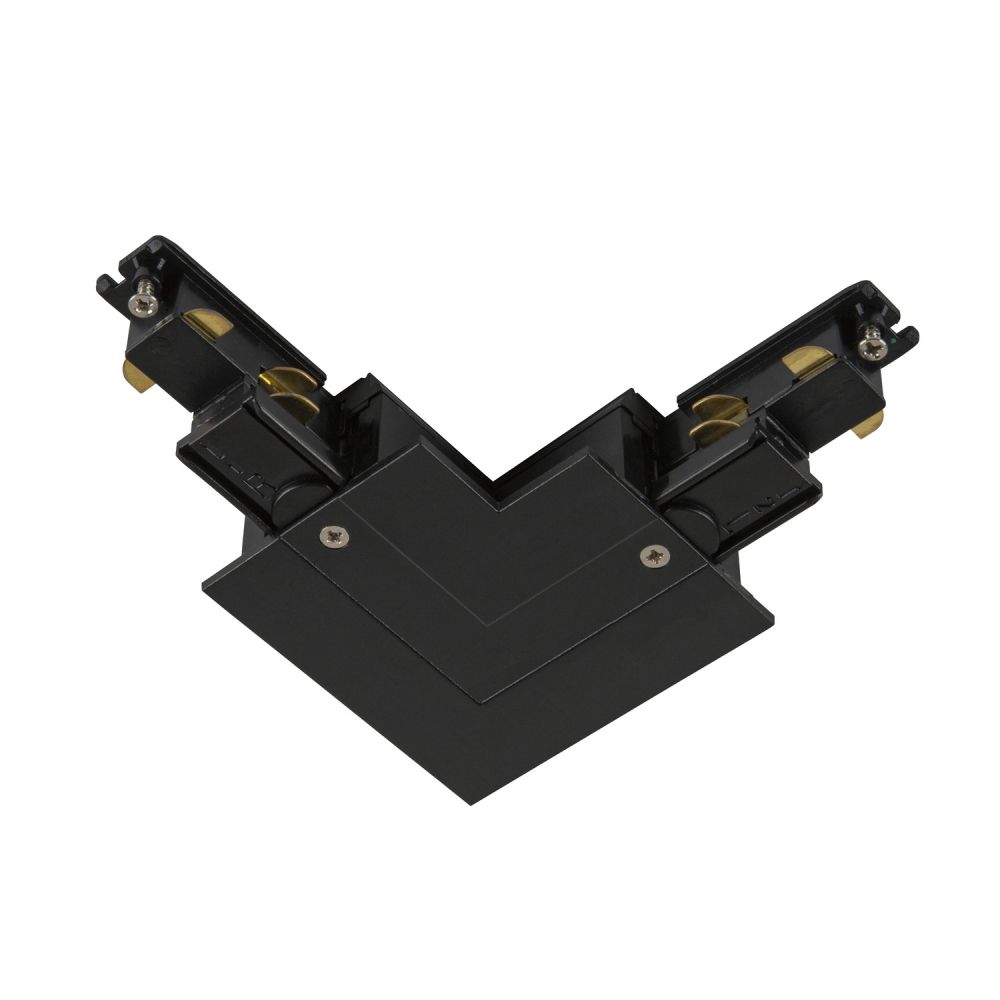 L-connector  S-TRACK 3-phase-&icirc;ncastrata șină ,IP20,negru