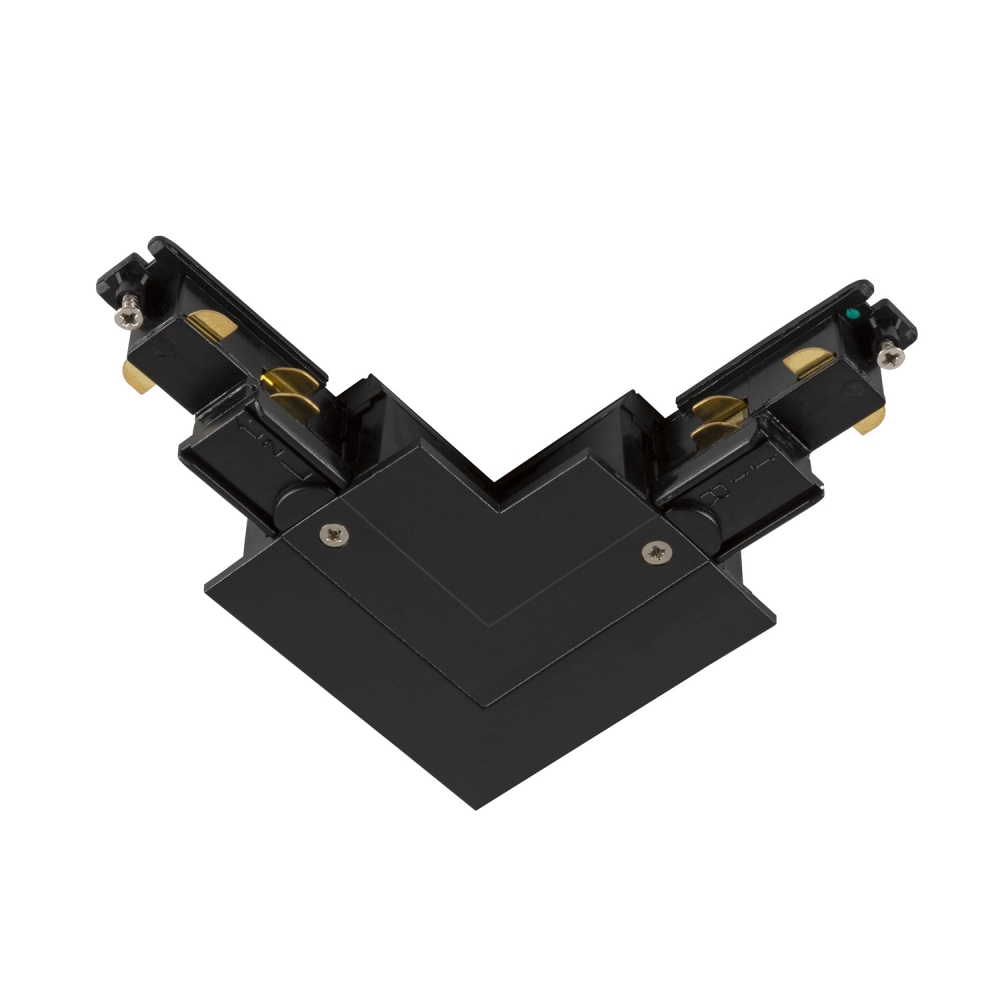 L-connector  S-TRACK 3-phase-&icirc;ncastrata șină ,IP20,negru
