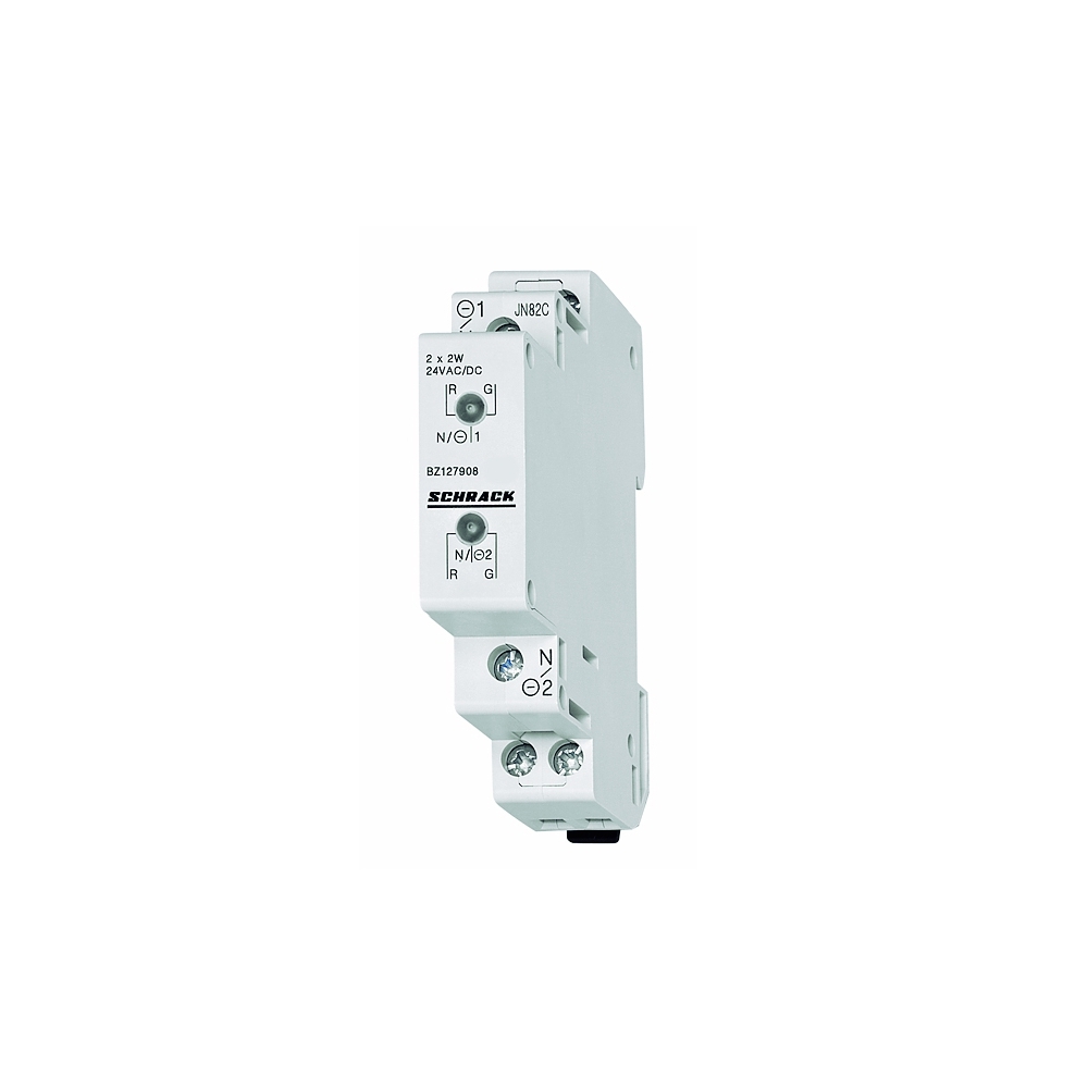 Lampă semn. mod. dublă cu LED-uri roşu/verde, 110-240V AC/DC
