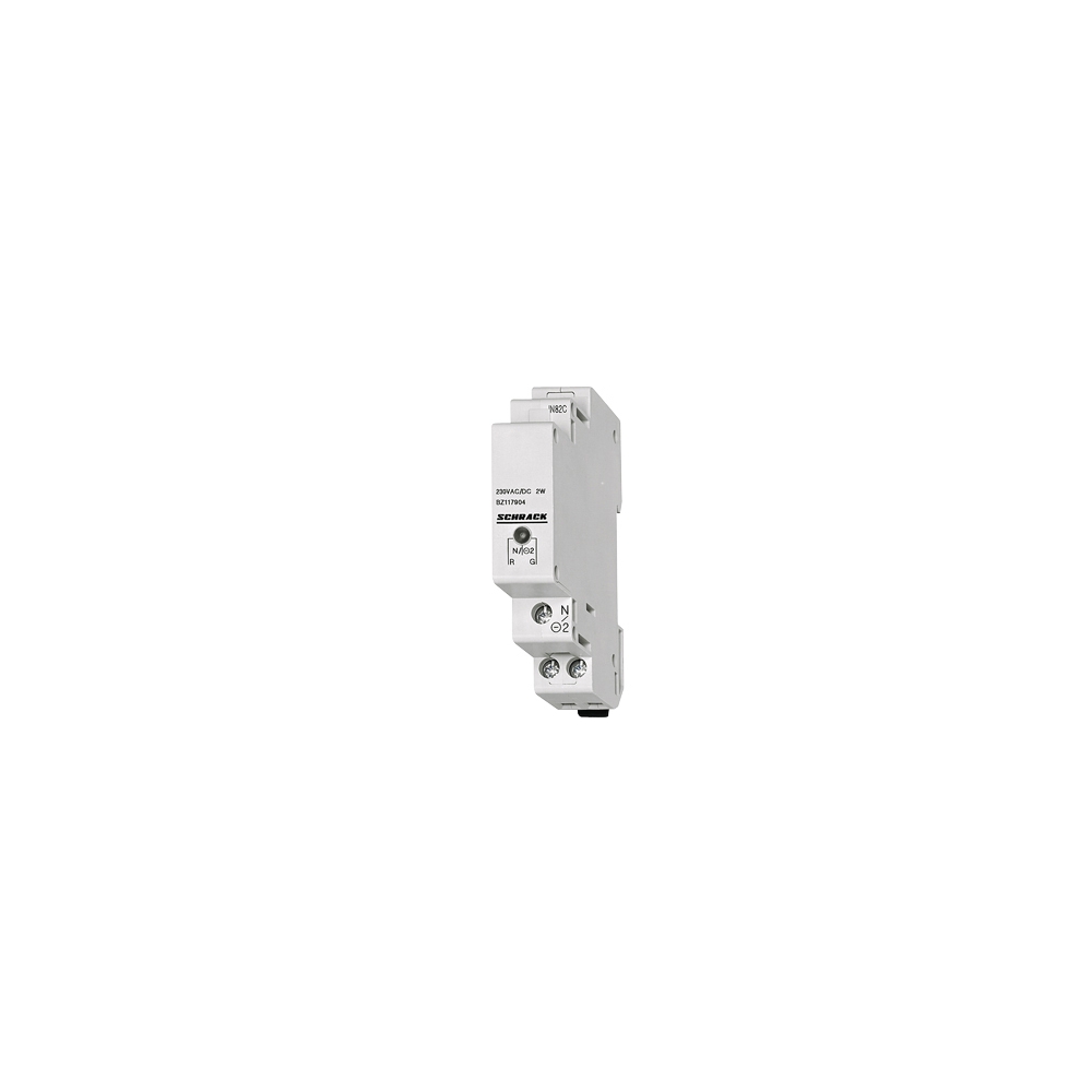 Lampă semnaliz. modulară cu 1 LED roşu/verde, 110-240V AC/DC