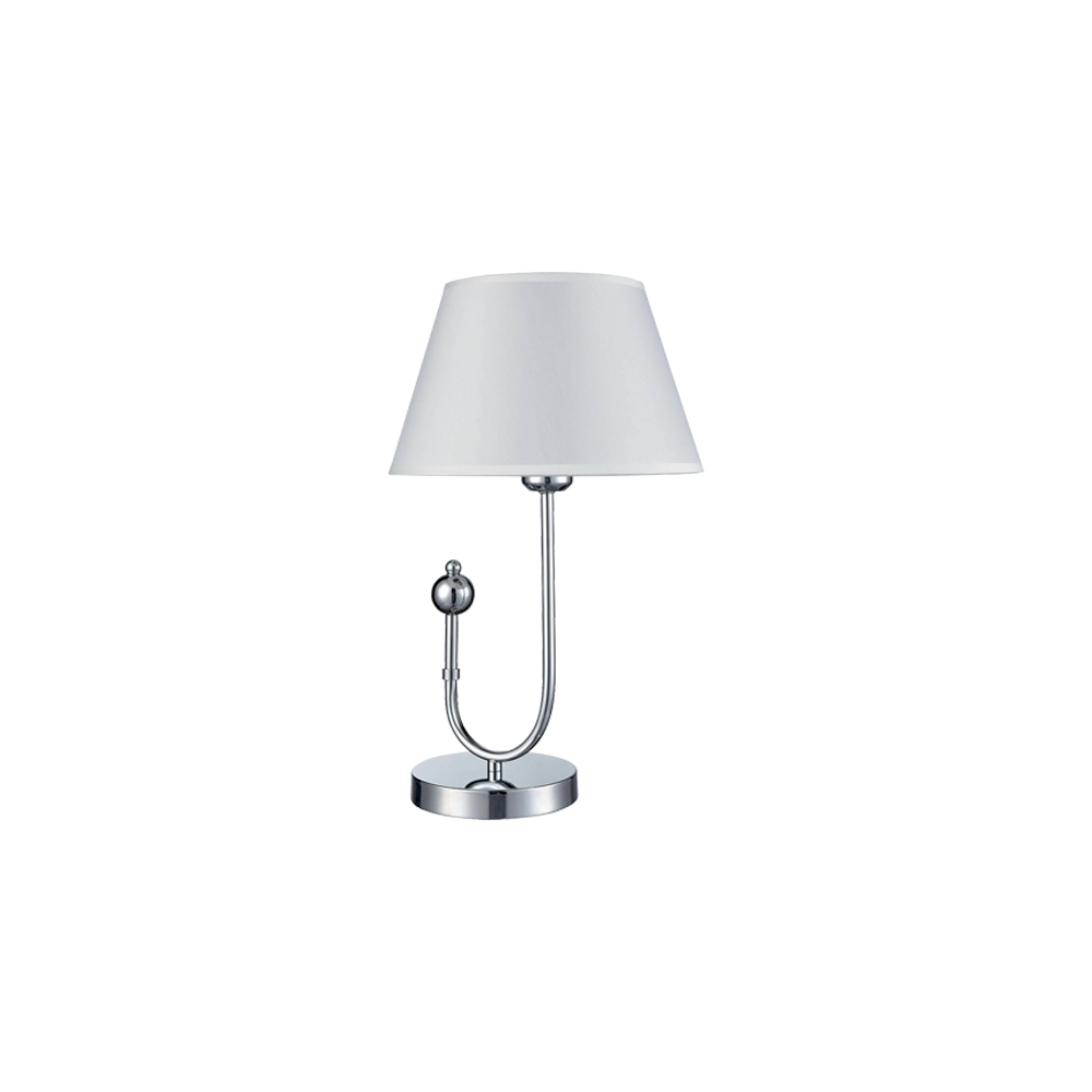 LAMPA BIROU CARMEN 1xE27 ALB/CROM