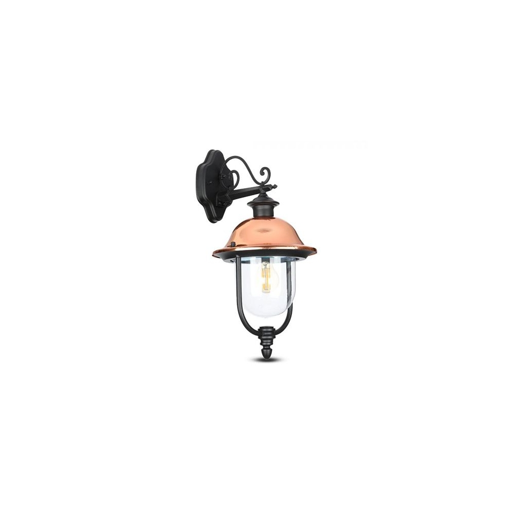 LAMPA DE GRADINA MONTAJ PERETE SOCLU E27 - NEGRU