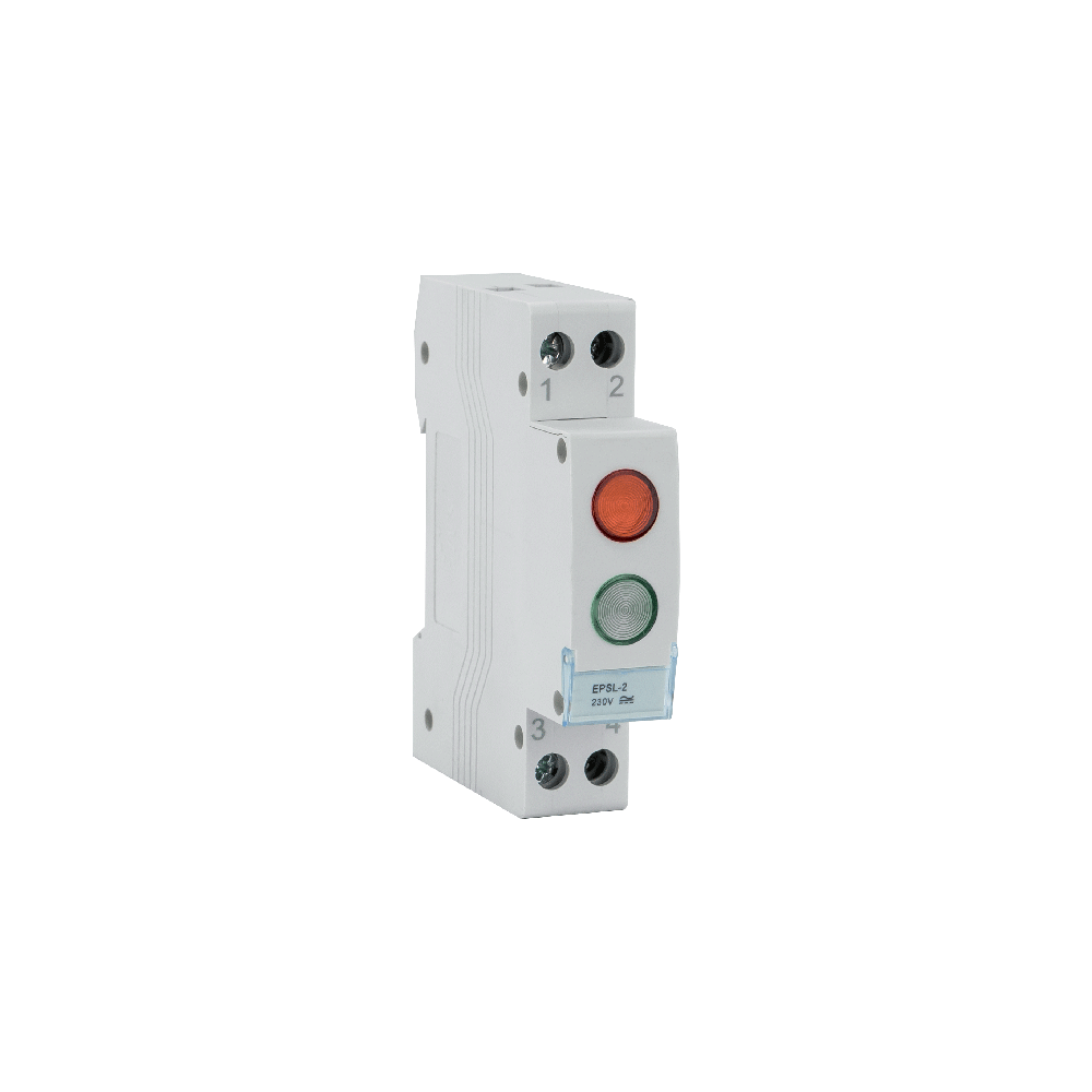 LAMPA DIN ELD-RG-DIN VERDE/ROSU
