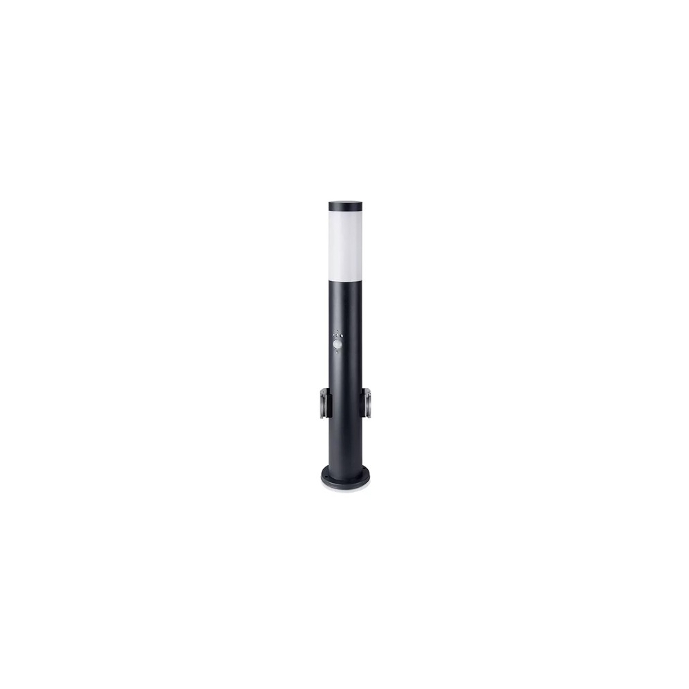 LAMPA GRADINA SOCLU e27 CU SENZOR DE MISCARE IP44 - NEGRU