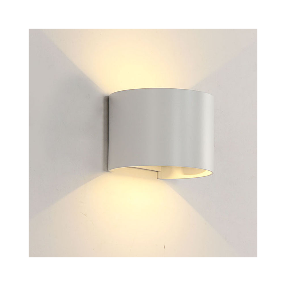 LAMPA PERETE ROTUNDA 2X5W 4000K IP 54 ALB