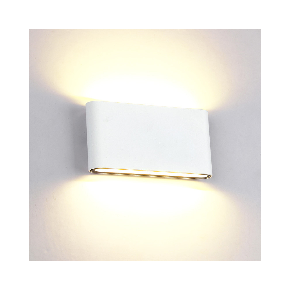 LAMPA PERETE ROTUNDA 2X6 4000K ALB