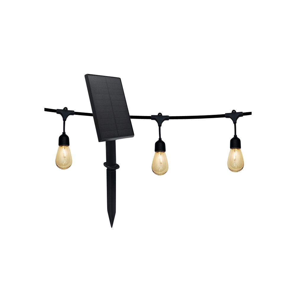 Lanț luminos Jinn LED 1W 2700K IP67 negru L‑8500mm
