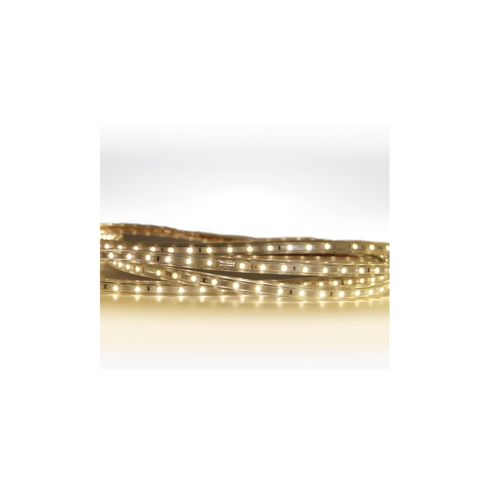 Larra bandă led 230V 6W/m 3000K 300lm/m PVC IP65 rola 100m