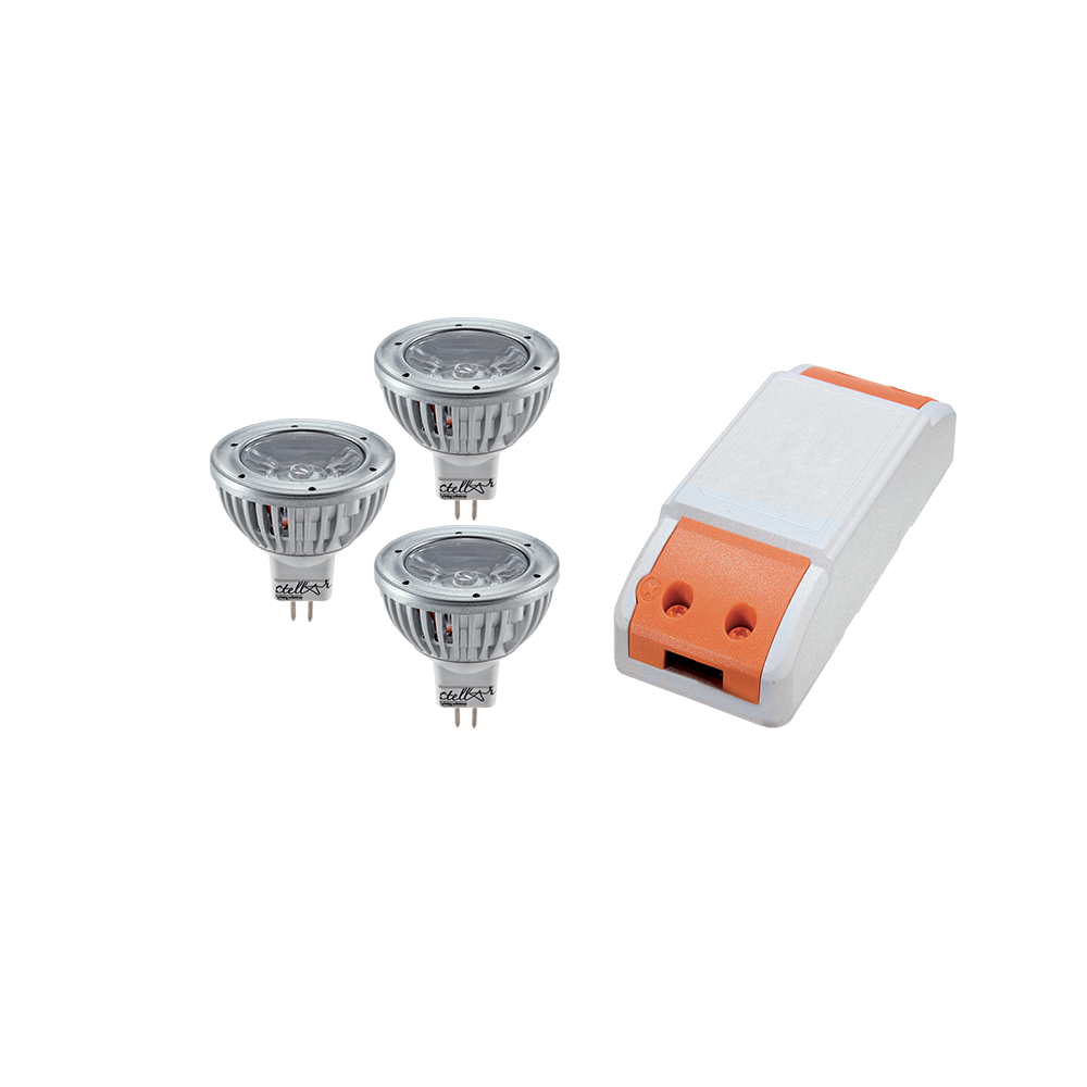 LED DRIVER 12W+ 3X LED1 3W 2700K MR16
