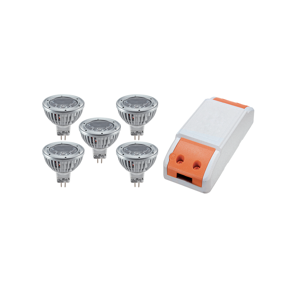 LED DRIVER 18W+ 5X LED1 3W 2700K MR16