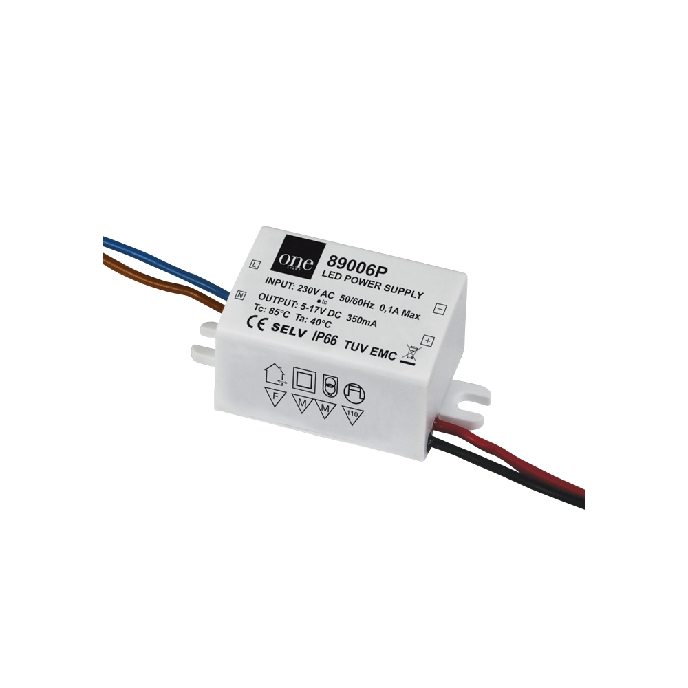 LED driver 350mA 2-6W LED IP66 230V