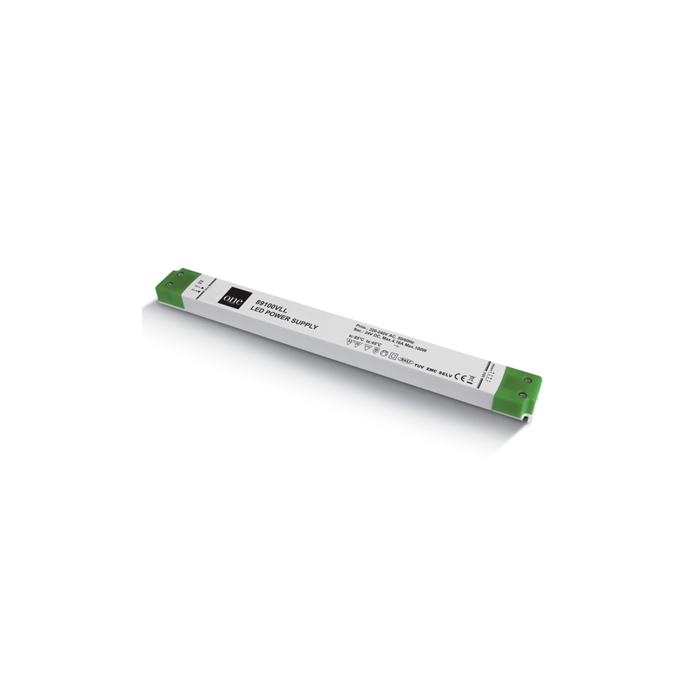 LED driver Slim 100W 230V 24V IP20 DALI/Pusch to Dim