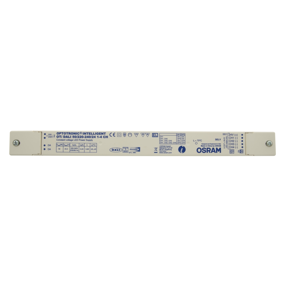 LED OS - Power Suppy 50W/24V 1-4CH Dali & Switch Dim MM IP20