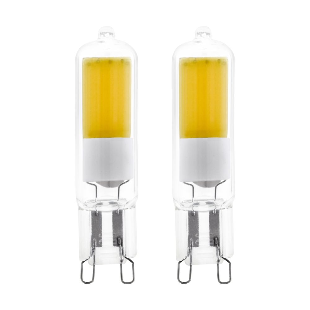 LM-G9-GLAS COB LED-STECKBulb 2W/200LM 3000K 2/Set