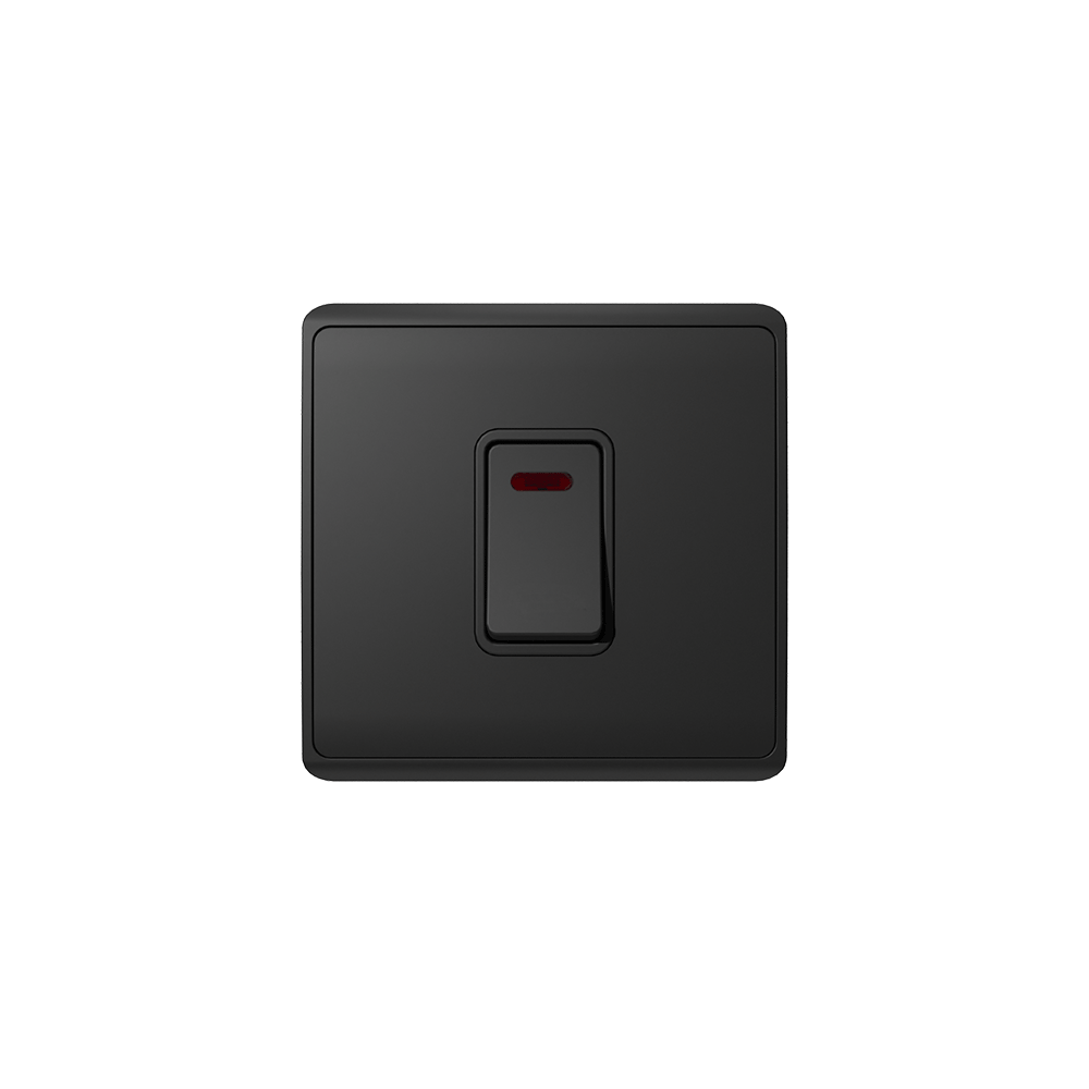 LONDON DOUBLE POLE SWITCH NEON 45A WHITE