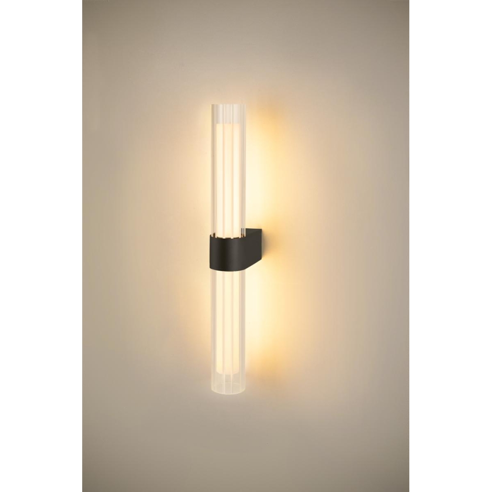 LYGANT Aplic dublu, montat pe suprafata, 3000K, 11W, negru