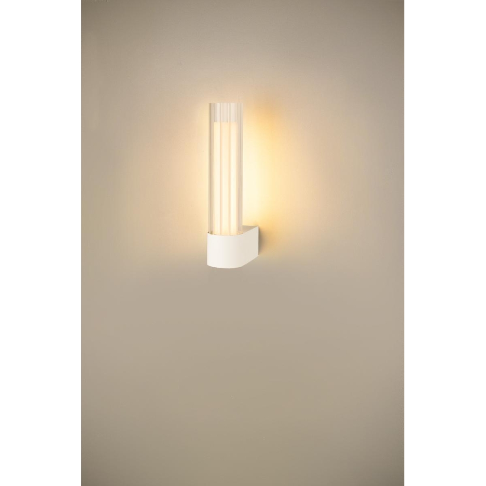 LYGANT lampă de perete, montată aparent, 3000K, 8W, alb