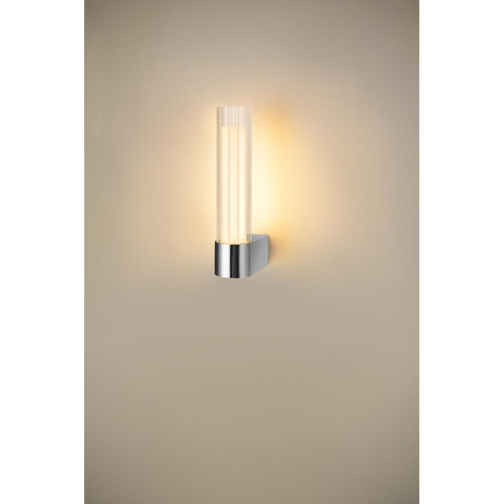 LYGANT lampă de perete, montată aparent, 3000K, 8W, crom