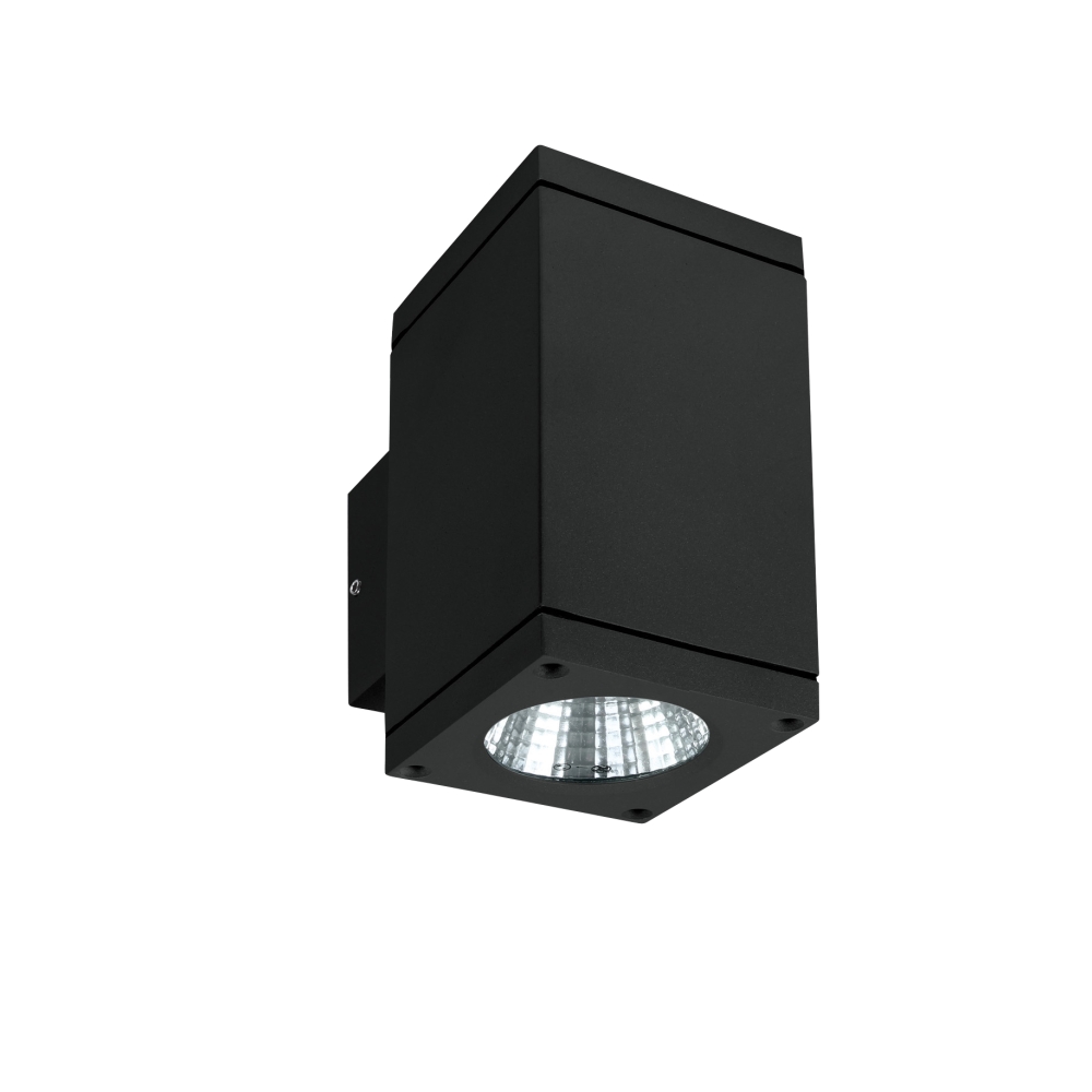 Mario-WL-Q2 LED 2x6W, 2x440lm, 3000K, 240V,IP54, 35&deg;,negru