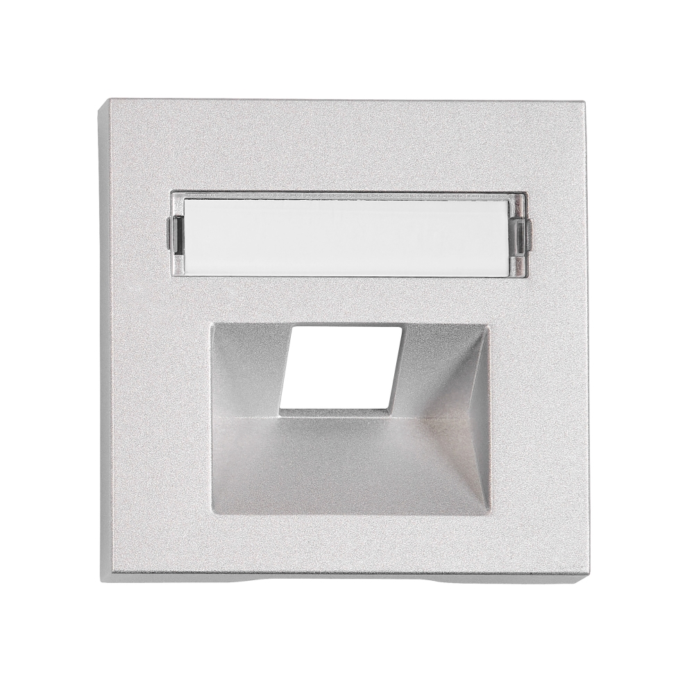 Mască 1*RJ45, argintie