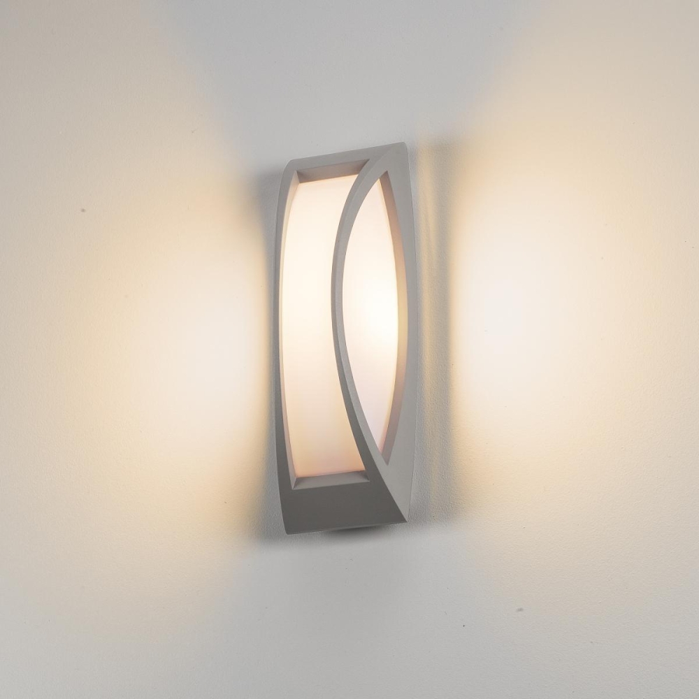 MERIDIAN II, lampă de perete, gri argintiu, E27, max. 60W