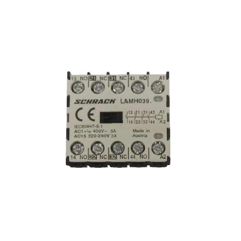 Micro contactor auxiliar 2ND+2N&Icirc;, 3A, 24V c.c.