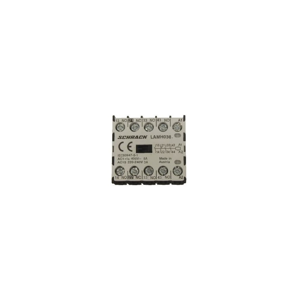 Micro contactor auxiliar 3ND+1N&Icirc;, 3A, 24V c.c.