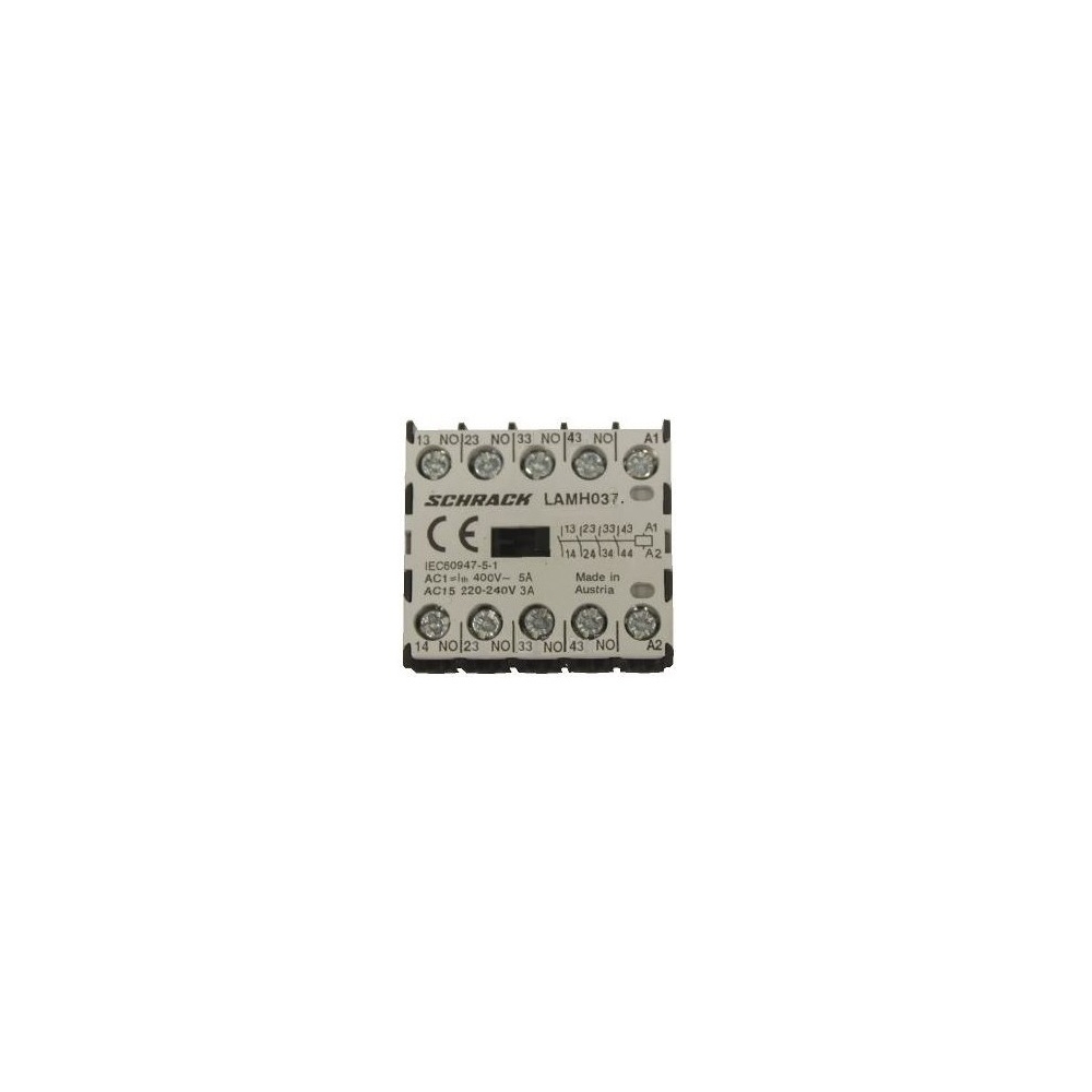 Micro contactor auxiliar 4ND, 3A, 24V c.c.