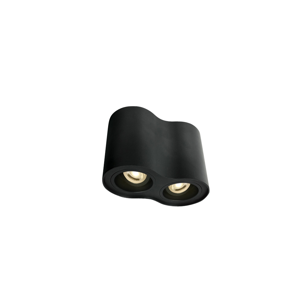 Miko Round A GU10 2x10W 220-240V IP20 negru
