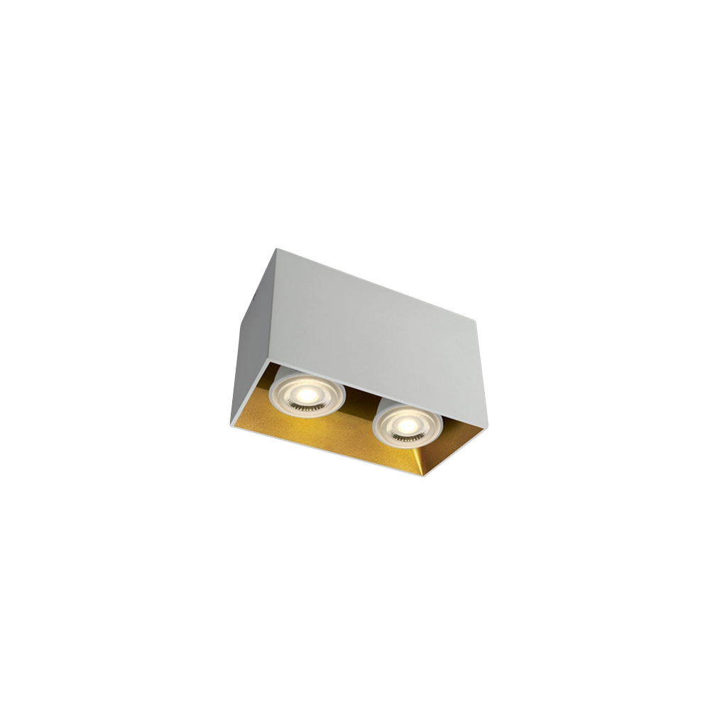 Miko Square F GU10 2x10W 220-240V IP20 alb