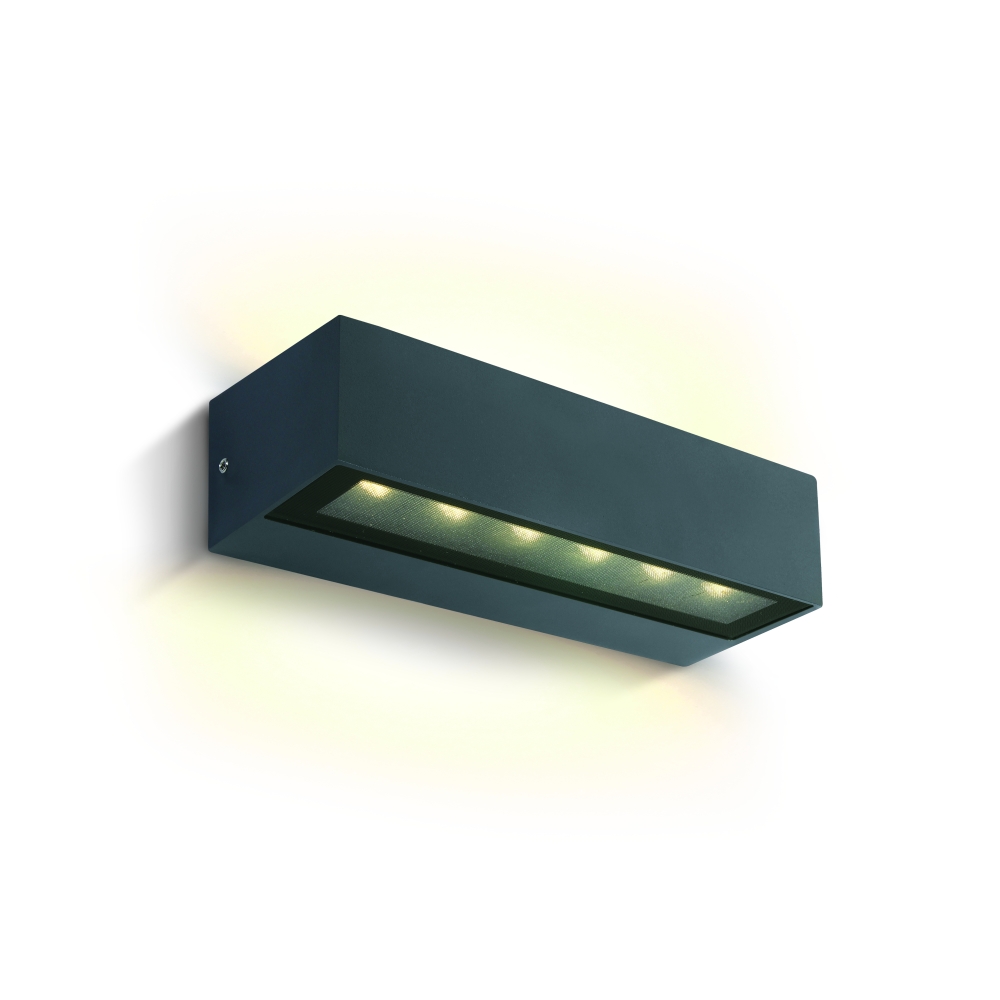 Mimoza LED 2x6W 720lm 3000K IP65 IK07 230V antracit