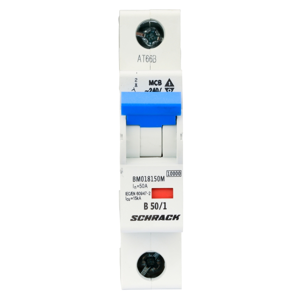 Miniature Circuit Breaker (MCB) B, 50A, 1-pole, 40&deg; C, 10kA