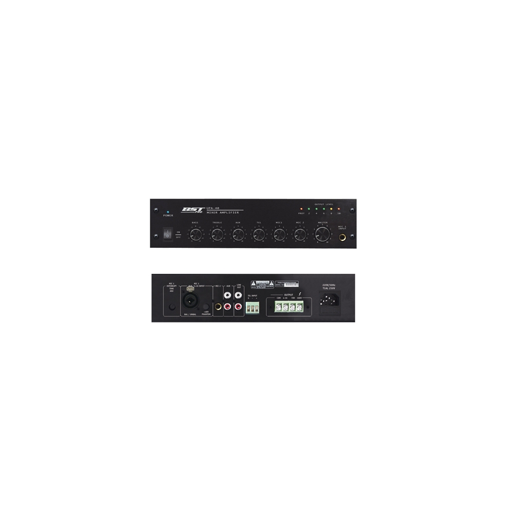 MIXER CU AMPLIFICARE 100V 40W