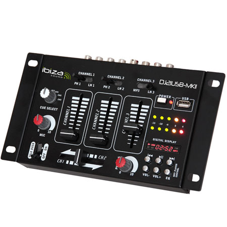 Mixer usb cu display digital