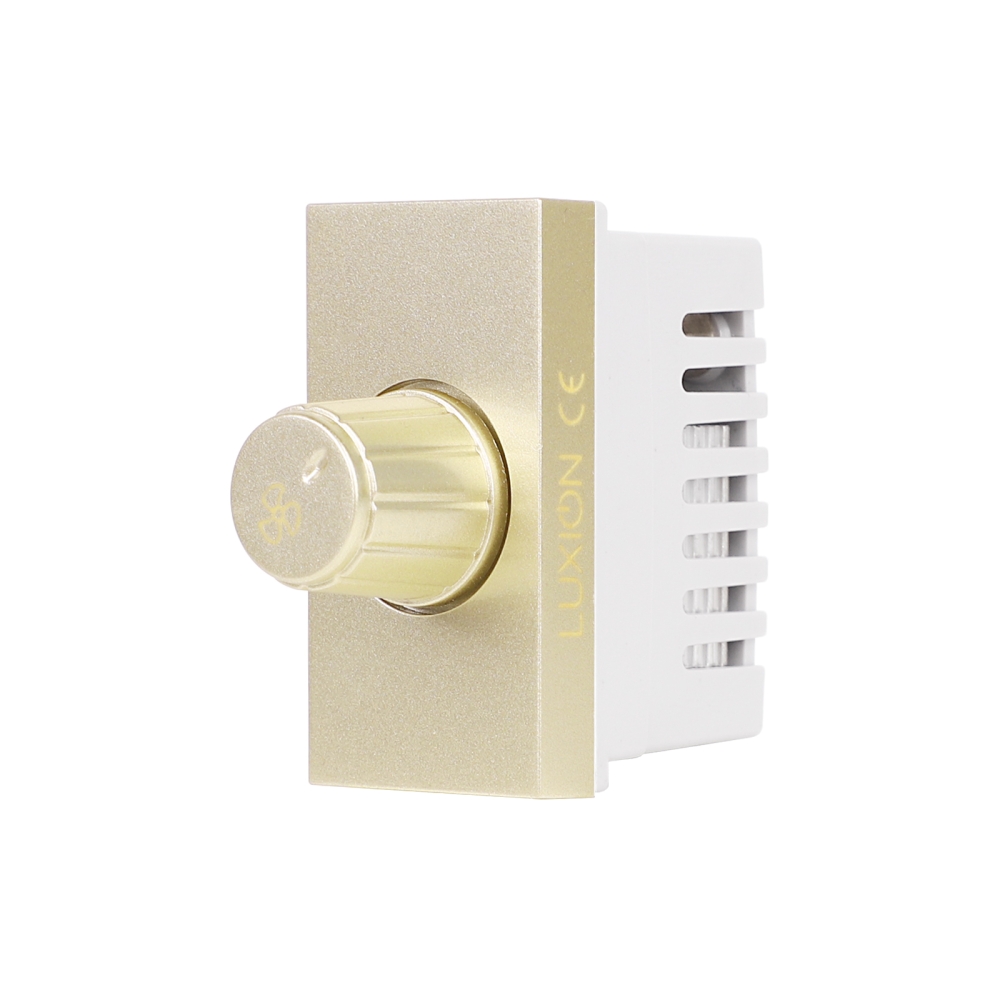 Modul Comutator Pentru Ventilator 1M LUXION, Standard Italian - auriu