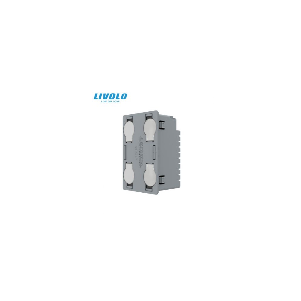 Modul intrerupator cvadruplu, standard italian, cap scara / cap cruce, control telecomanda RF, 3M
