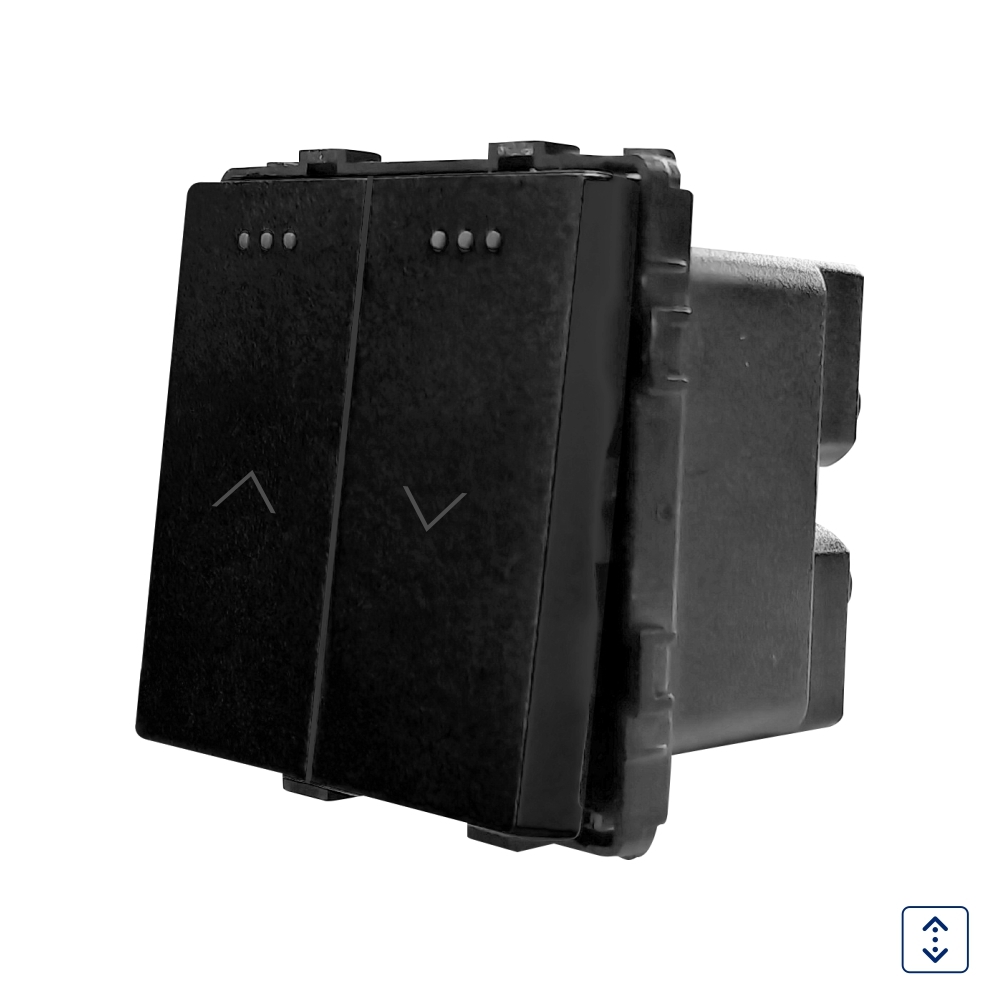 Modul Intrerupator Jaluzele Mecanic LUXION - negru